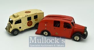 Triang Minic group of vehicles consisting of 62M late issue Fire Engine missing ladders with cast