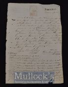 Cuba - 1873 Historical manuscript discussing an English individual namely Tomas Benjamin, in Cuba,