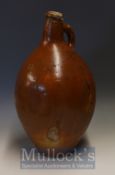 Large Early Bellarmine Salt-Glazed Stoneware Jug marked ‘4’, no apparent maker’s mark, moulded rim
