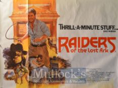 Film Posters - Indiana Jones - 40 X 30 Starring Harrison Ford Raiders of the Lost Ark (water stain