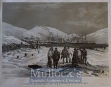 W Simpson ‘Graves At The Head Of The Harbour of Balaklava Lithograph published 1855, framed ready to
