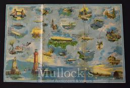 C.1900s A New Game Of A Voyage Through The Clouds 