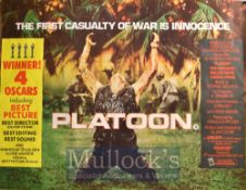 Film Poster - Platoon - 40 X 30 Starring Tom Berenger, Willem Dafoe, Charlie Sheen Post film