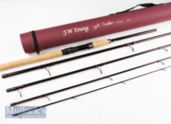 Fine J.W Young Trotting Travel Rod - “The Trotter 13 foot 5 piece carbon rod 24 inch shop soiled