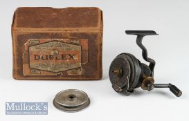 Allcock’s Duplex early Threadline spinning reel, Reverses left to right on rear spindle, U shaped
