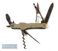 Hardy Anglers knife No.2, correct blades, knife, scissors, spike and corkscrew, bottle opener,