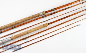 2x interesting good looking split cane combination fly/spinning and whole cane/split cane match rods