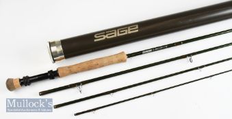 Fine Sage Model Z Axis 10ft 4pc sea trout fly rod - line 7# wt 4 3/16oz – with anodised screw