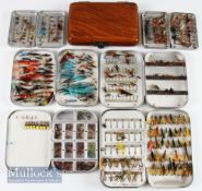 Selection of Wheatley fly boxes. Consisting of various dry flies and others in different size