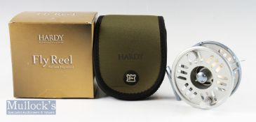 Fine Hardy Swift 1025 hi tech salmon fly reel – 4” dia large arbor, back plate disc drag – stamped