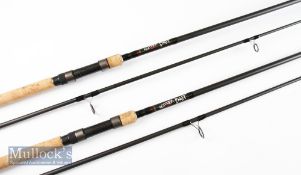 2x Good Wytchwood Agitator Bait heavy duty rods – 12ft 2pc 3lb TC – full lined 3 leg guides – carbon