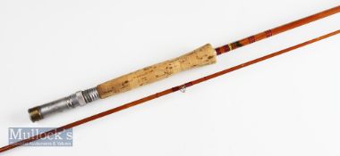 J.S Sharpe Ltd Scottie Brand Impregnated trout fly rod – 9ft 6in 2pc line 6-7#, pink agate lined