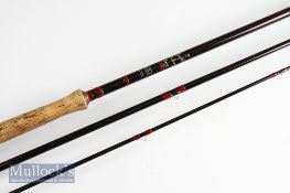 Good Hardy “Graphite Deluxe Spey” Salmon fly Rod – 16ft 3pc line 11#, 2x lined butt and tip guides -