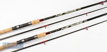 2x Fine North Western British Made Sealey Specimen Rods – 11ft 2p 1.75lbs TC – with fuji style lined