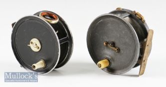 Scarce J.J.S Walker Bampton Silent Check and an Ogden Smith alloy fly reels (2) - Walker Bampton &