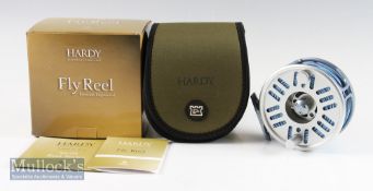 Fine Hardy Swift 1025 hi tech salmon fly reel – 4” dia large arbor, back plate disc drag – stamped