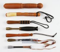Selection of Fishing Priests – To consists of 4 wooden and 3 metal examples.(7)