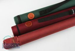 Hardy Cordura Fishing rod cases. Two examples 42” and 43” together with a John Norris of Penrith 64”
