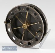 1960’s Allcocks Match Aerial alloy centre pin reel – 4.5” dia chrome plated foot, backplate optional