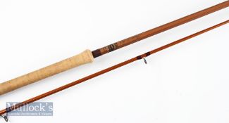 Fine Bruce and Walker Hexagraph “Barbel No.2” hand built rod -12ft 2pc fitted with Fuji style line