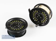 Scientific Anglers System Two Salmon reel with spare spool and lines – Model 1213 wide drum for