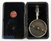 Extremely rare unmarked Illingworth No.1 Threadline reel – retaining much of the original dark