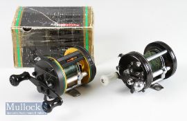 Abu Ambassadeur multiplying reels: Ambassadeur 6000 with black end plates together Abu Garcia 6500