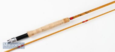 Fine Hardy “The Palakona” trout fly rod – 8ft 9in 2pc line 7# - with clear Agate but guide, still