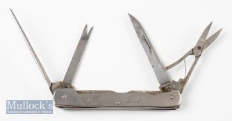 Farlow fishing knife Correct blades knife, scissors, spike, disgorger, file, hook scale C Farlow