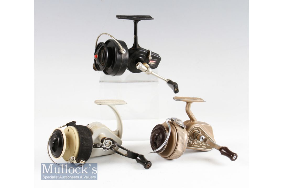 3x good Fixed Spool Spinning Reels - Allcocks Patent Delmatic Mark Two (VG); J.W Young and Sons - Image 1 of 2