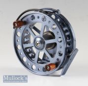 Marco Cortesi Bar Stock Aerial style alloy centre pin reel - 4.25”dia, tension regulator, Bickerdyke