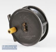 Dingley for A Carter & Co London Presntation alloy salmon fly reel: 4” dia, engraved to the face