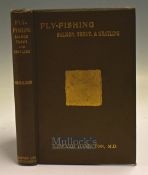 Hamilton Edward – Fly-Fishing Salmon, Trout & Grayling 1891, 2nd edition mezzo tint & wood