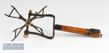 Scarce and early Hardy Bros Makers Alnwick “The Bethune” line winder c.1873- with light stained