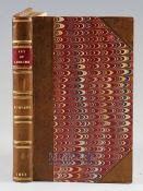 Bowlker C Art of Angling – Greatly improved Ludlow 1833 5th Edition revised hand coloured frontis,