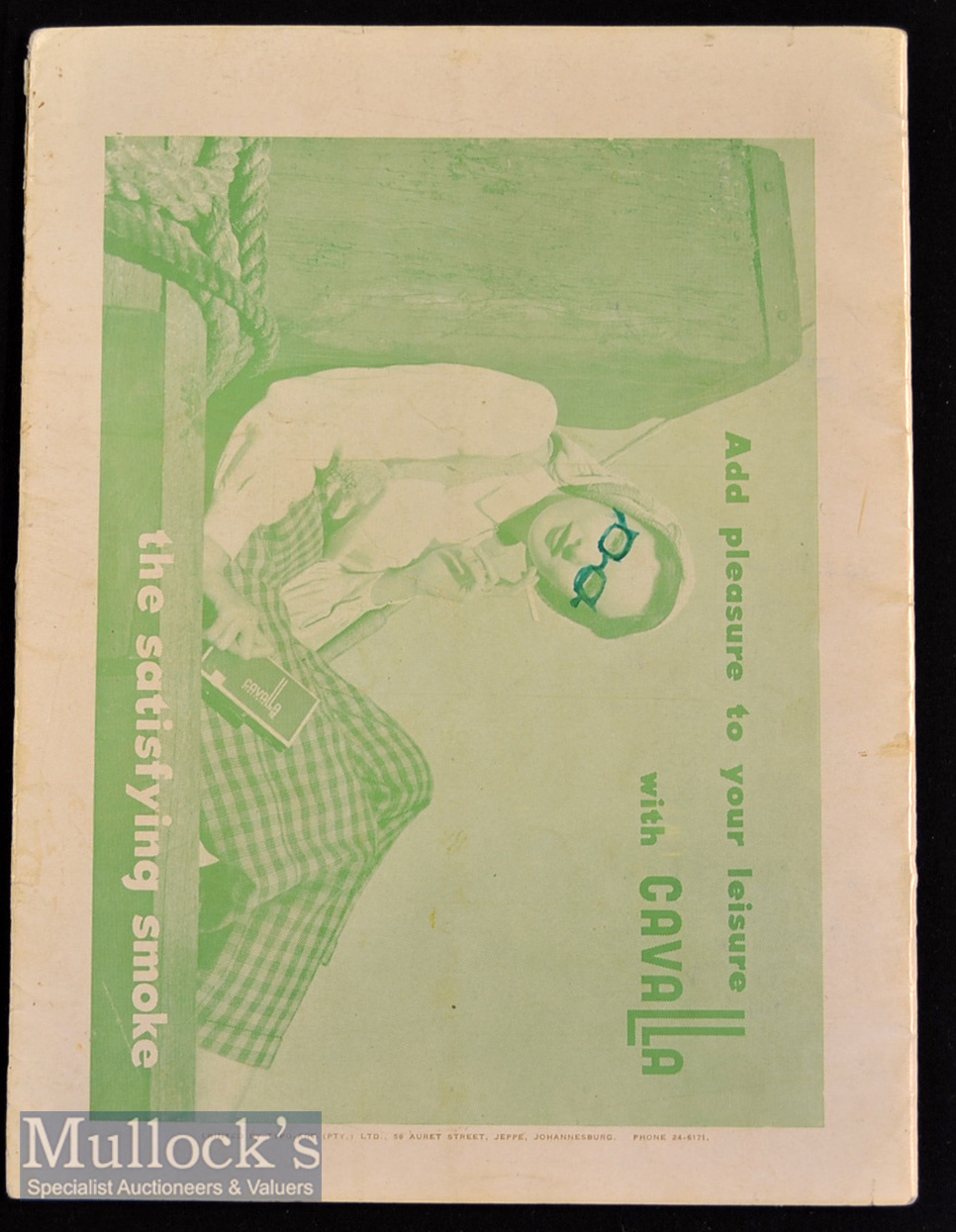 1953 South Africa v Australia Rugby programme: Large Ellis Park issue^ for the 1st Test of the - Image 2 of 3