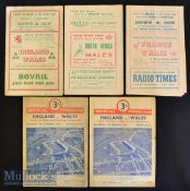 1949-1952 Wales Rugby Programmes (5): Wales v Ireland (Triple Crown Ireland) 1949^ v S Africa