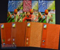 1995 Rugby World Cup in S Africa Programmes (7): Nice selection^ Pool Games NZ v Japan (signed by