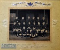 1909-10 Rare & Splendid Large Oxford University Photo: Original classic mounted Gillman of Oxford