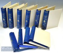 Selection of 1946/47-1960/61 Chelsea football programme folders all blue and white with pouch
