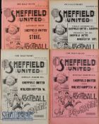 1900/1901 Sheffield Utd reserves home match programmes v Roundel^ v Attercliffe v Sheffield