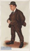 Sir George Rowland Hill (1855-1928) President of Rugby Football Union Vanity Fair Print: Dated Feb 1