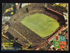 1974 British & Irish Lions in SA Rugby Test Programme: The well-known but nonetheless sought-after