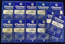 1960/61 Chelsea home football programmes including Bolton Wanderers^ Fulham^ Blackpool^ Birmingham