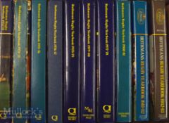 1973-4 to 1982-3: The 2nd to 11th editions of Rothmans Rugby Yearbook^ all hardback (10): Run of