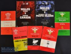 Less usual Wales Home Rugby Programmes (7): All at Cardiff^ issues for a Welsh XV v Lions XV (WRU