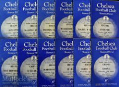 1951/52 Chelsea home football programmes to include Arsenal^ Liverpool^ Derby County^ Fulham^