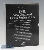 2005 British & Irish Lions Rugby Programmes Box Set: In special shrink wrapped presentation slip