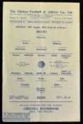 1954/55 ‘Championship Season’ Chelsea Trial Practice Match football programme date 16 Aug^ Blues v