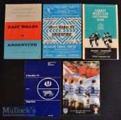 1973-1999 Argentina Rugby Programmes (5): Home v Wales (jt issue for two tests)^ 1999; aways v